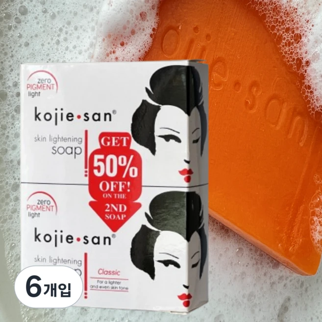 겟겟 Kojie san whitening soap, 270g, 6개입 - 쿠팡