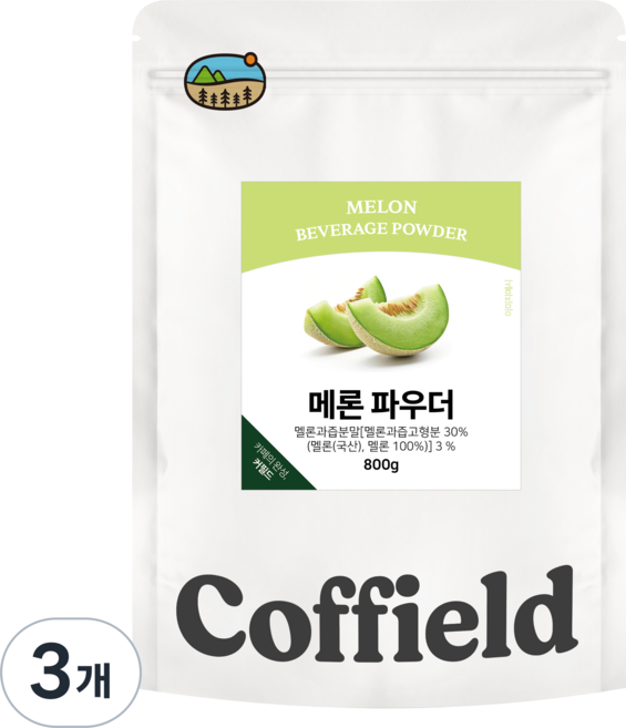 커필드 메론 파우더, 3개, 1개입, 800g