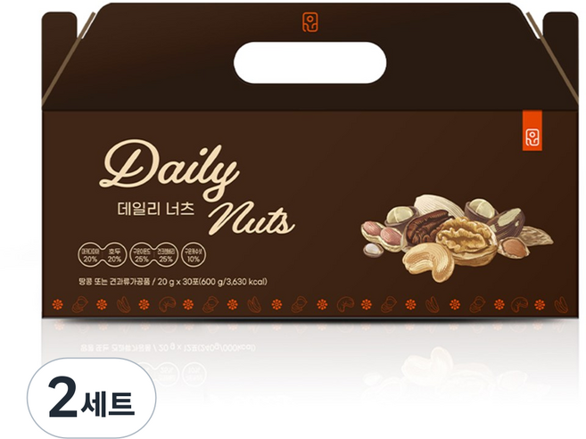 윤고집 데일리 너츠 견과세트, 2세트
