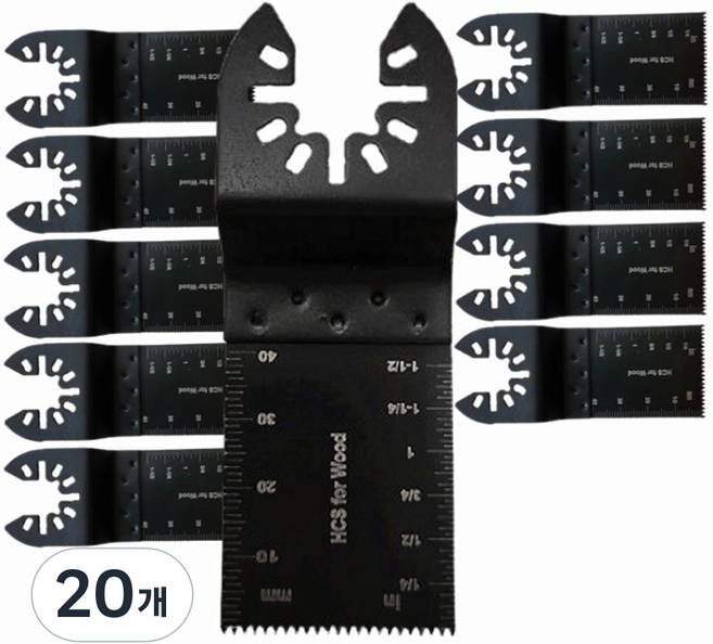 BINSTORE 멀티커터날 목재용 디월트 밀워키 아임삭 등 호환 만능 컷터날, 20개