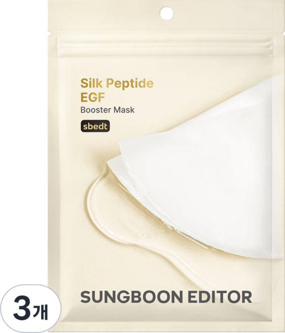 성분에디터 녹는실 실크 펩타이드 EGF 부스터 마스크팩, 3개, 7개입
