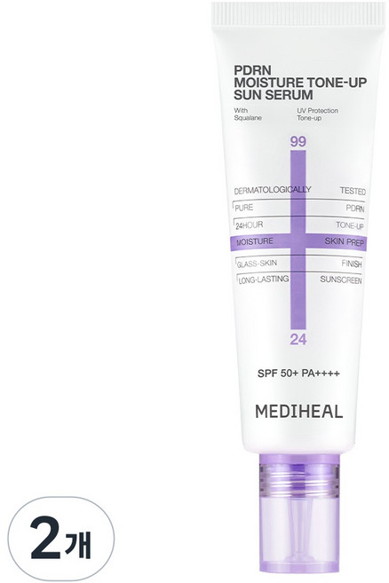 메디힐 PDRN 피디알엔 수분 톤업 선세럼, 50g, 2개