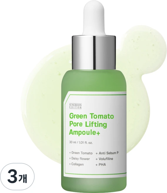 성분에디터 그린토마토 수분 히알루론산 모공 감소 앰플, 30ml, 3개 - 쿠팡