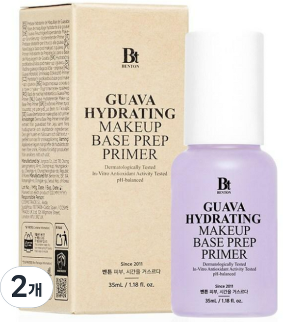 벤튼 구아바 수분 메이크업 베이스 프렙 프라이머, 2개