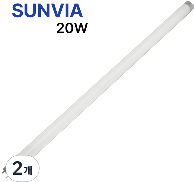 썬비아 포충등 포충램프 UVA 포충기등, 2개, 20w