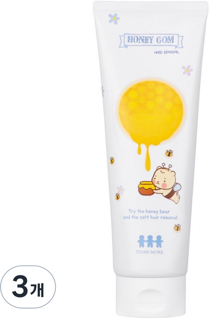 올리브영 제모크림 대용량 꿀곰제모크림, 0.25L, 3개