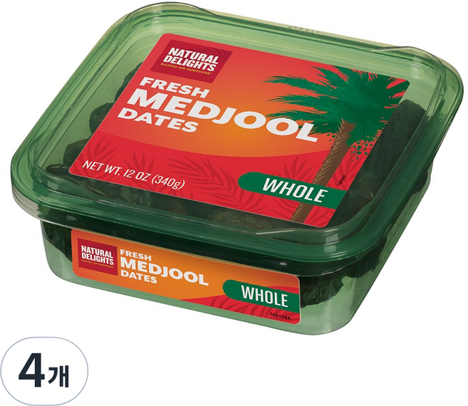 내추럴딜라이츠 프리미엄 메드줄 대추야자, 4개