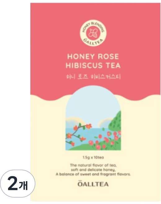 뉴올티 허니 로즈 히비스커스티 꿀차, 1.5g, 10개입, 2개