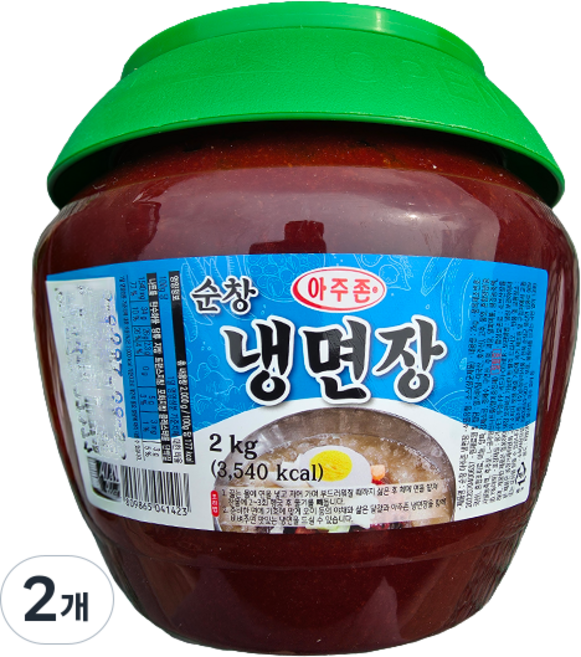 순창 아주존 업소용 냉면장, 2개, 2kg