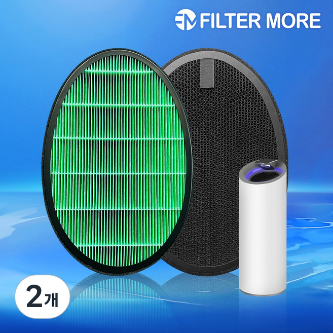 필터모아 LG 퓨리케어 AS110WAW 공기청정기 필터 헤파+탈취 세트, 2개, 퓨리케어110 세트