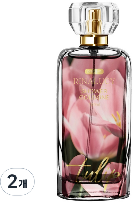 리나루시 프리미엄 샤워코롱 튤립향, 2개, 100ml