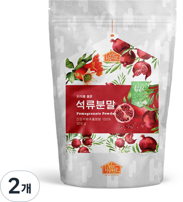 건강한우리집비옴 튀르키예를 품은 석류 농축 분말, 300g, 2개