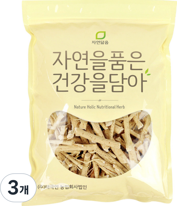 자연닮음 깨끗하게 세척 건조한 국산 황기 300g 황기뿌리 삼계탕 재료, 3개, 1개입