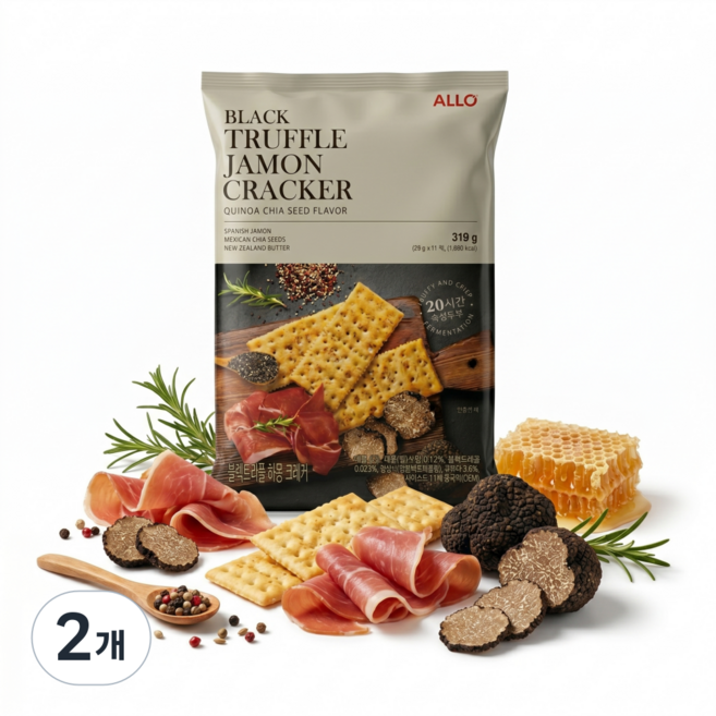 알로 블랙 트러플 하몽 크래커 11p, 2개, 319g