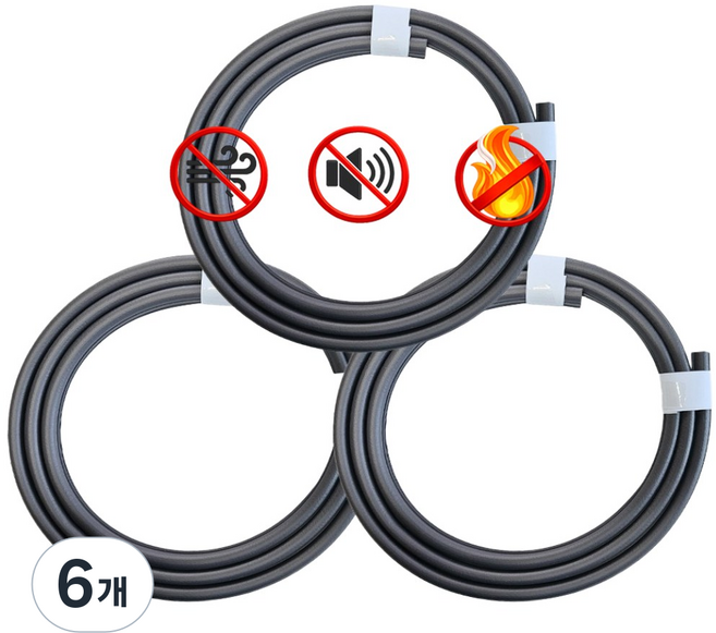 국일 현관문고무패킹 2.1m3 방화문패킹 현관문바람막이 외풍차단 방풍 틈새막이 소음차단 가스켓, 6개