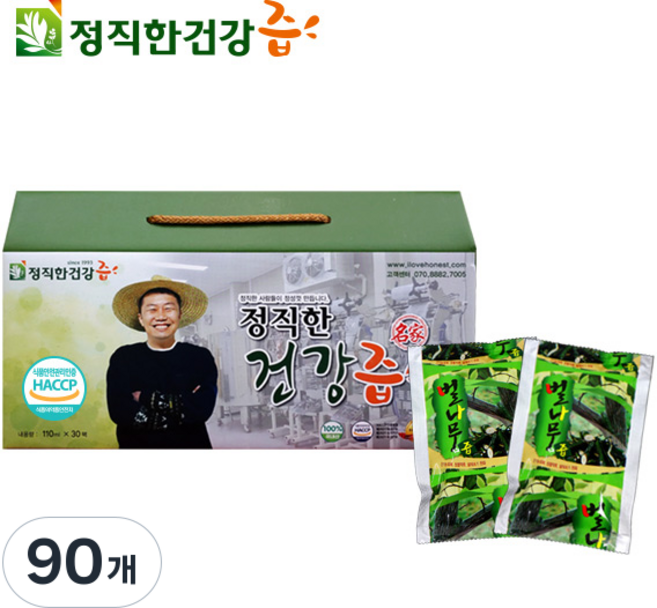 정직한건강즙 국내산 벌나무즙 HACCP 인증, 90개, 110ml