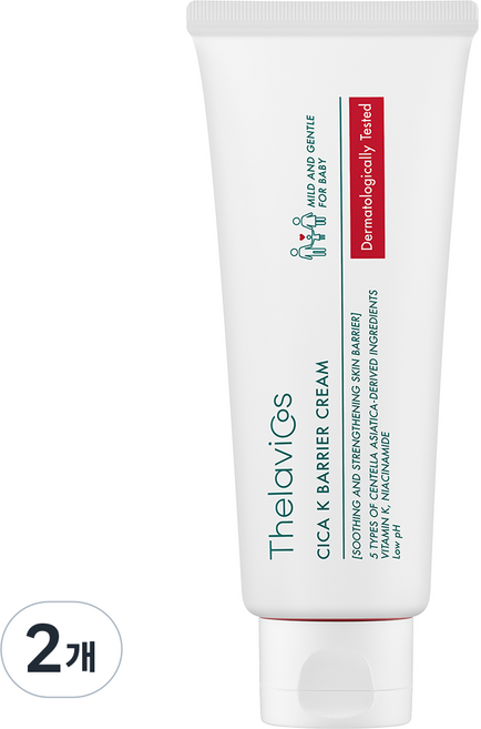 테라비코스 시카 케이 베리어 크림, 100g, 2개