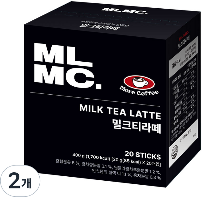 MLMC 밀크티라떼 스틱, 20g, 20개입, 2개