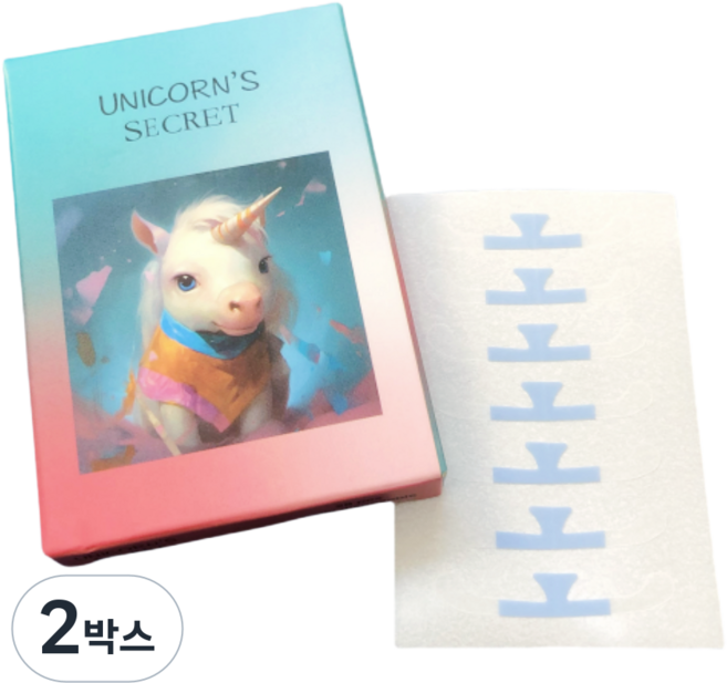 FATTYS 방수 투명 좁은코 스티커 코축소 콧볼 축소 테이프 성형 메이크업 코라인교정, 2박스, 혼합