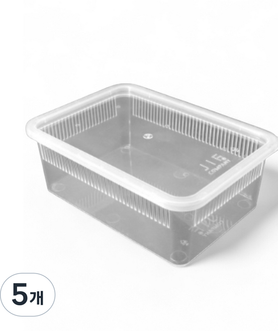 JIF 지곤 케이지 소 (뚜껑포함), 5개, 투명
