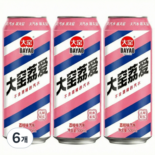 리치맛 사이다, 6개, 500ml