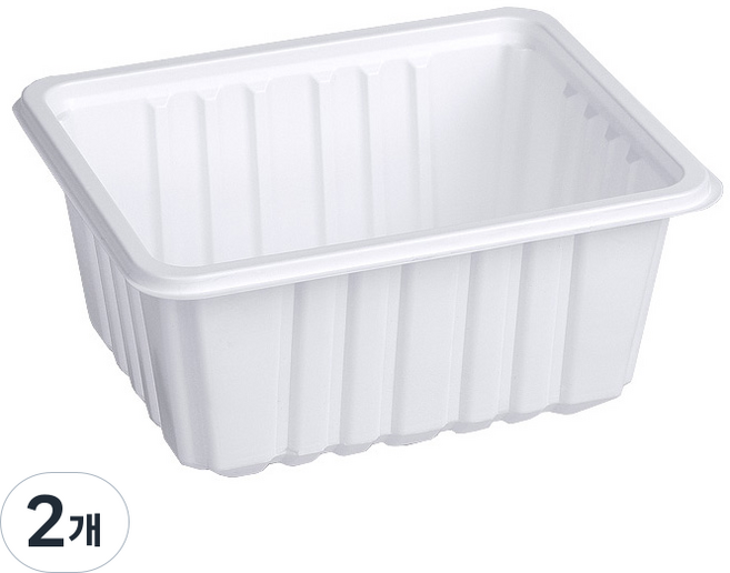 큐담 성형 실링용기 Q-12157 (12x15x7) 화이트, 2개, 100개입