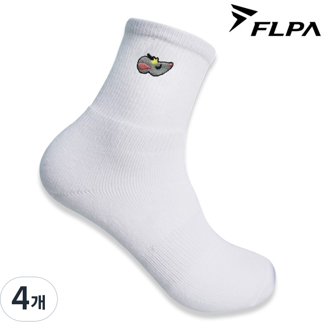 플파 양말 마우스 스포츠 삭스 남성 여성 국대 운동 헬스 배드민턴 오남스포츠, 4개