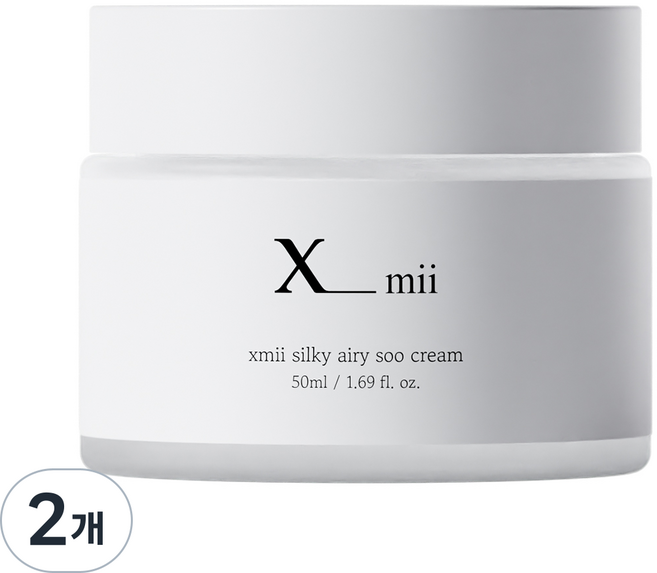 엑스미 실키 에어리 수 크림 (클리어런스 - 유통기한 26년 8월), 2개, 50ml