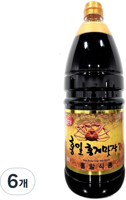 홍일점 홍게맛장 소스 골드, 1.8L, 6개
