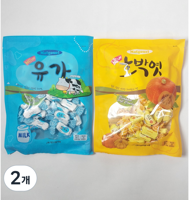 맛고을 호박엿 300g + 맛고을 유가엿 300g (무료배송), 2개, 600g