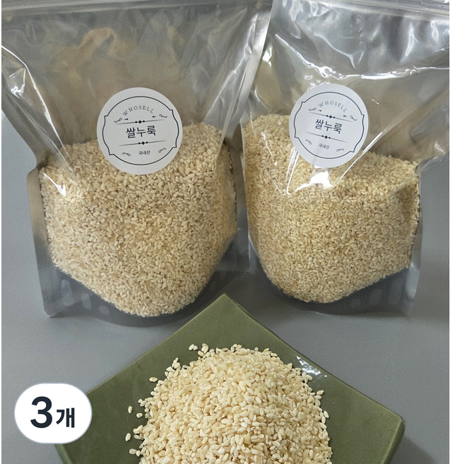 쌀누룩 (새콤한 백국)국산 쌀입국 발효딸기에이드 누룩소금 쌀요거트, 3개