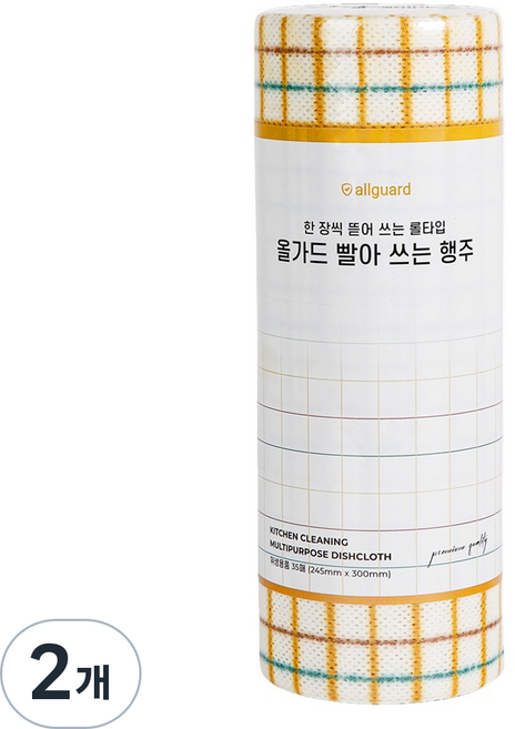 올가드 빨아쓰는 행주, 35개입, 2개