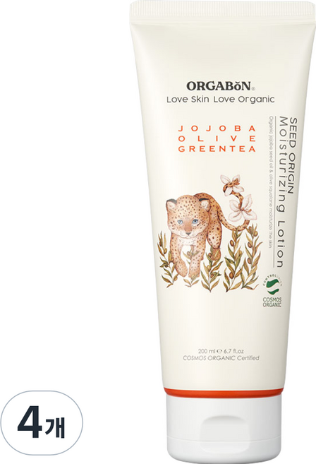 오가본 씨앗품은 수분로션 200ml, 4개