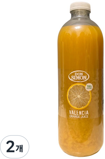 코스트코 돈시몬 발렌시아 오렌지쥬스 100%, 1L, 2개