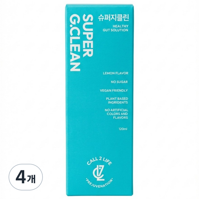 청춘리셋 슈퍼지클린 변비직빵 푸룬주스 효소 다이어트 디톡스 음료, 4개, 120ml