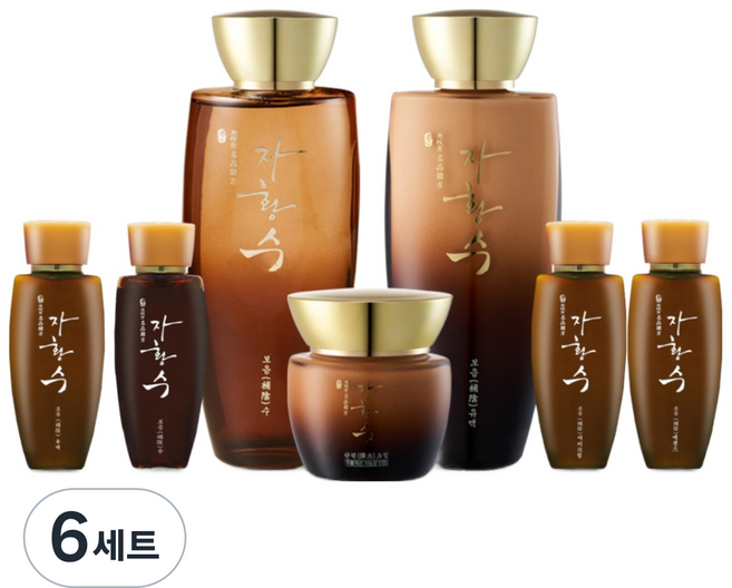 자황수 보음 3종 기초 화장품 세트, 6세트