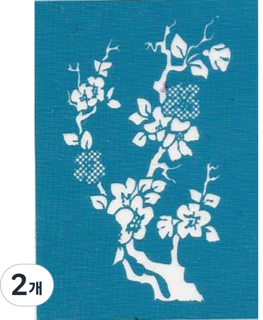 재사용 가능한 지워지는 셀프 헤나타투 도안 M-11~20, 2개, M-19