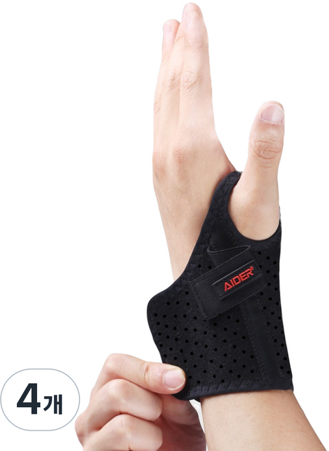 에이더 손목보호대 프로 T1 마우스 게이밍 고리형, 4개, 왼쪽