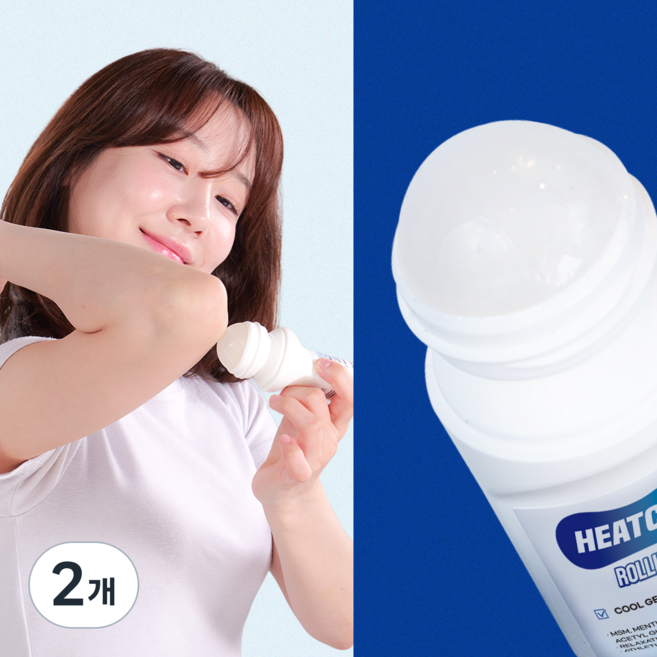 히트쿨 바르는 롤링 겔, 1개입, 2개