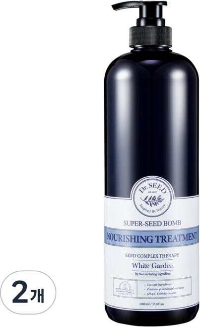닥터시드 슈퍼시드밤 트리트먼트 화이트가든, 1L, 2개