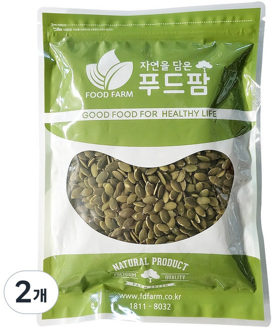 푸드팜 호박씨, 500g, 2개