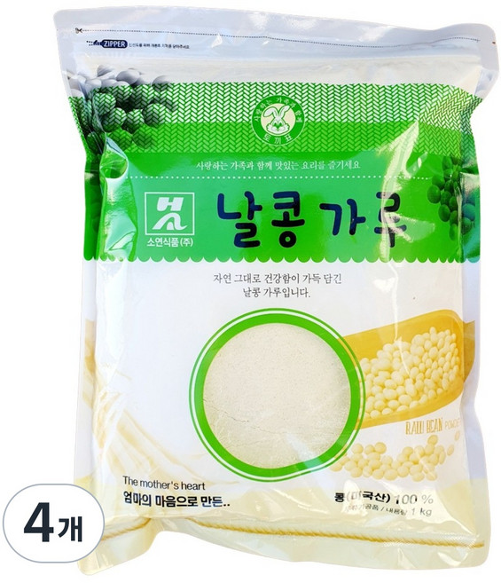 새마원 소연 날콩가루 생콩가루, 4개, 1kg
