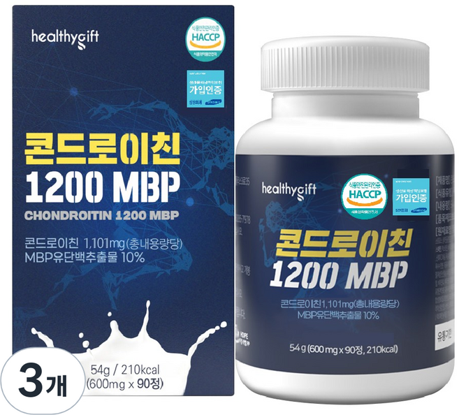 헬씨기프트 콘드로이친 1200 MBP HACCP, 90정, 3개