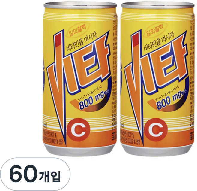 활력비타 비타민음료, 60개입, 175ml