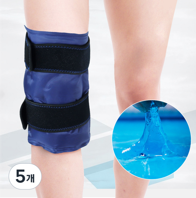 리빙에센스 냉 온 무릎 찜질팩 얼음 아이싱 냉온, 5개