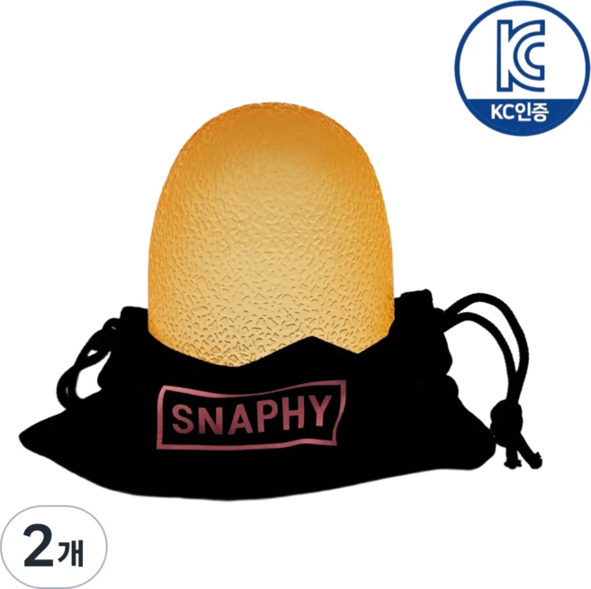 스내피 스퀴시 스트레스 볼, 2개, 옐로우 - 쿠팡