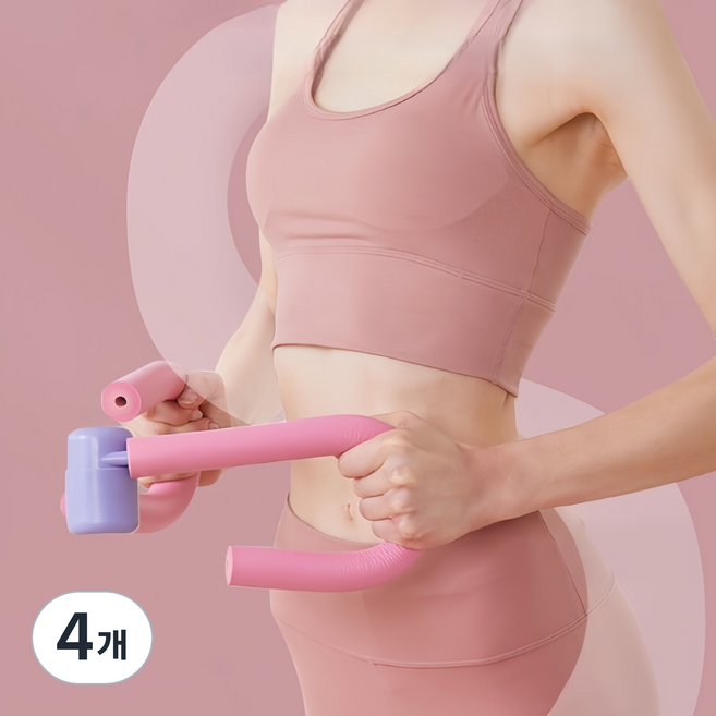 융풍 허벅지 운동기구 케겔운동기구 실내 운동기구 케겔 운동기구, 4개, 핑크색