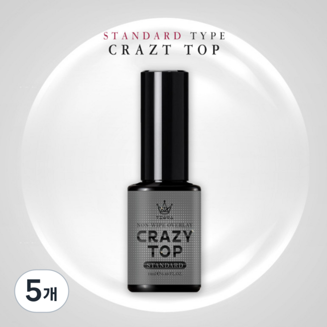 그라시아 진비 논와이프 크레이지 탑 젤 스텐다드, 투명, 5개, 14ml