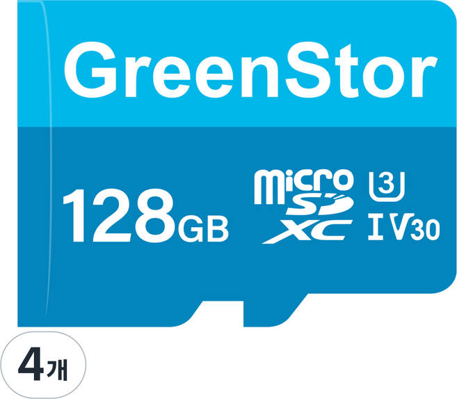 그린스토아 메모리카드 마이크로 SD카드 블랙박스전용, 4개, 128GB