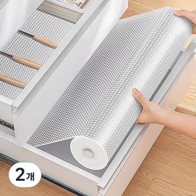 호밍사이 다용도 서랍 방수 매트 방수방진매트지잘라쓰는 투명 주방서랍매트, 2개, 투명해요